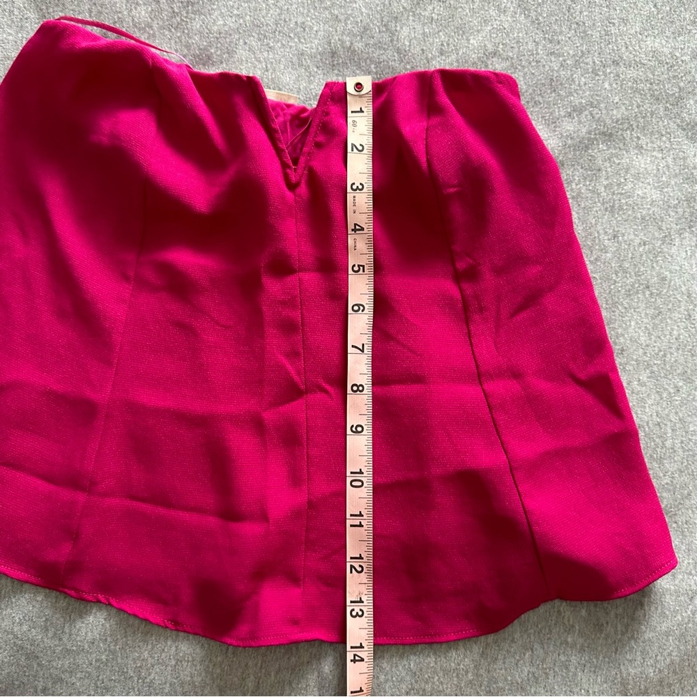 FREE PEOPLE Intimately Toss it On Strapless Tube Top Hot Pink XS - Picture 7 of 7